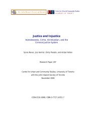 Justice and Injustice - Homelessness, Crime, Victimization, and the ...