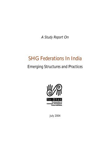 SHG Federations In India - Sa-Dhan