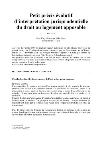 jurisprudence DALO - juin2009-2.pdf - Romeurope