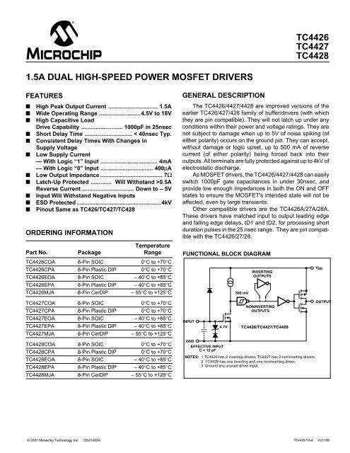 TC4426 MOSFET Driver