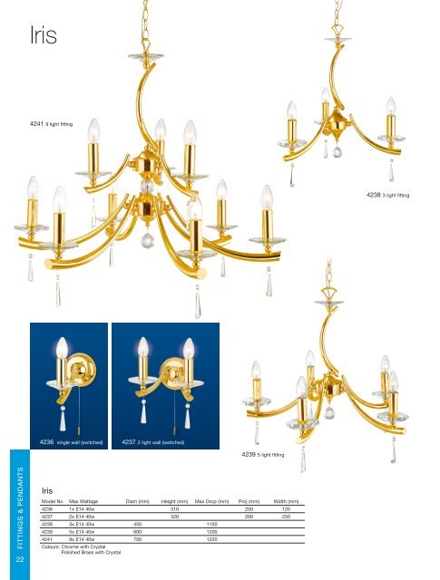 Fittings And Pendants - Firstlight products