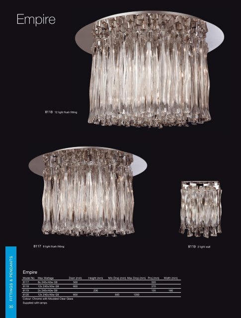 Fittings And Pendants - Firstlight products