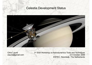 Celestia and it status - ESA