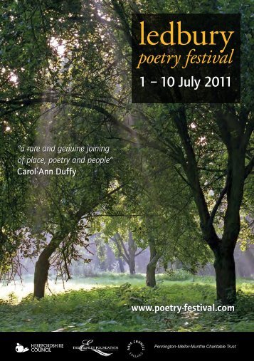 1 â 10 July 2011 - The Poetry Society