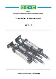 Vorschub-Schraubeinheit SVE - 5 - GEVO GmbH