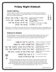 Friday Night Kiddush Guide - Hebrew for Christians