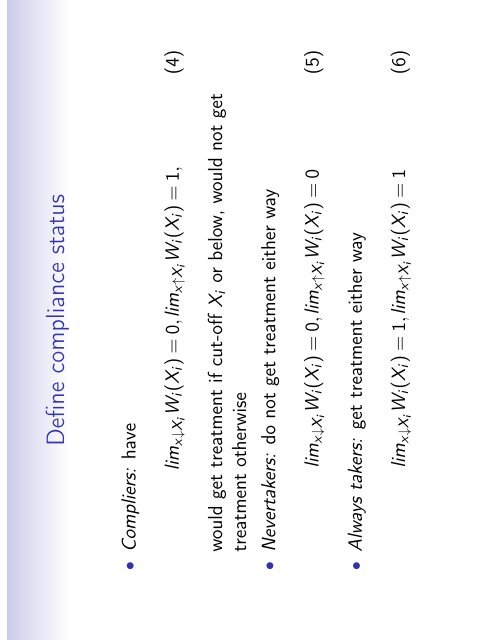 Notes on Regression Discontinuity Methods - [athena.sas.upenn ...