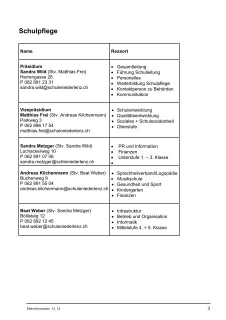 Schule Niederlenz