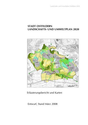 Landschafts- und Umweltplan Ostfildern 2020 - Geonline GmbH