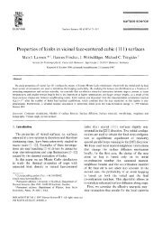 Properties of kinks in vicinal face-centered cubic ( 111 ) surfaces