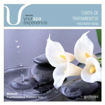 CARTA DE TRATAMIENTOS - Barcelo.com