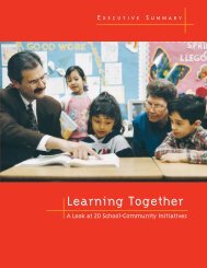 Learning Together Executive Summary September 1998
