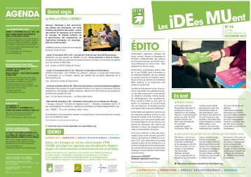 Télécharger le n° 14 de la lettre d'information "Les IDEes ... - IDEMU
