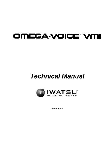 Omega-Voice VMI Technical Manual (5th Edition) (PN 500175)