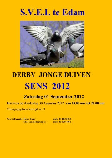 S.V.E.L te Edam SENS 2012 - Bert de Moor