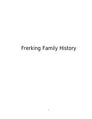 Frerking Family History - Hay genealogy