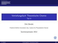 Vertiefungsfach Theoretische Chemie