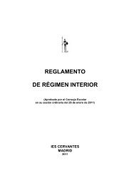 REGLAMENTO DE RÃGIMEN INTERIOR - IES Cervantes