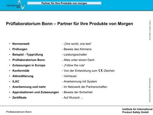 Prüflaboratorium Bonn - Hagen Consulting & Training GmbH