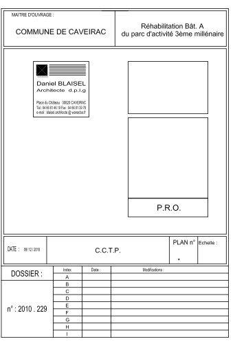 cahier des clauses techniques particulieres - Mairie de Caveirac