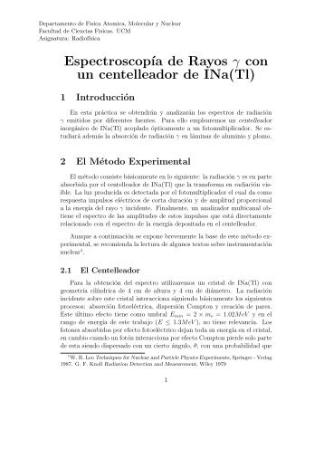 EspectroscopÃ­a de rayos gamma