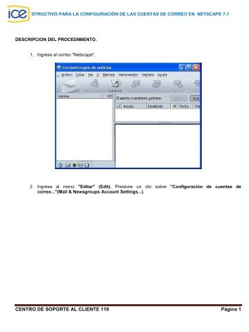 CENTRO DE SOPORTE AL CLIENTE 119 Página 1 - Grupo ICE