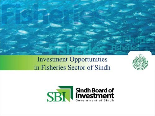 Investment Opportunities in Fisheries Sector of Sindh