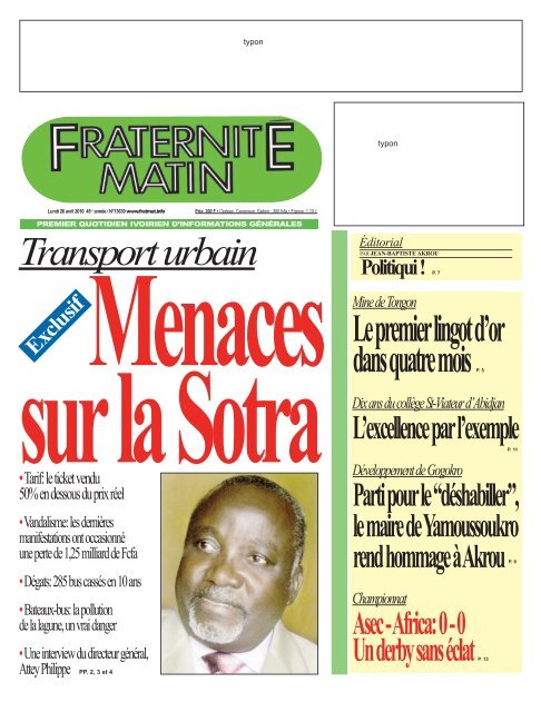 Une 26 Avril 2010 Byd P1 Qxd Fratmat Info