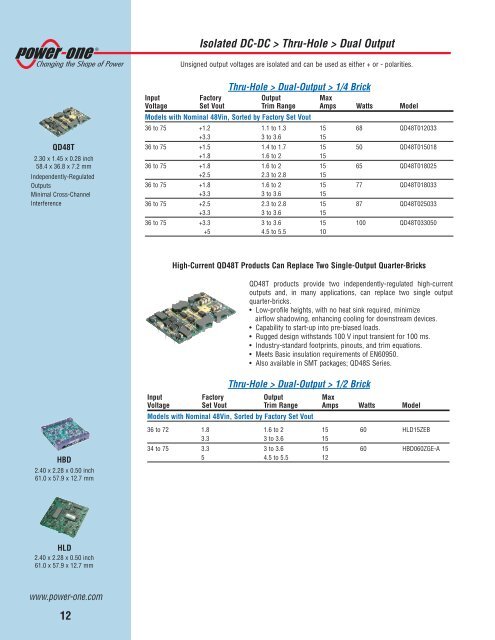 2010 Online AC-DC & DC-DC Power Solutions ... - Power-One