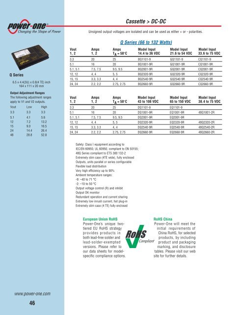 2010 Online AC-DC & DC-DC Power Solutions ... - Power-One