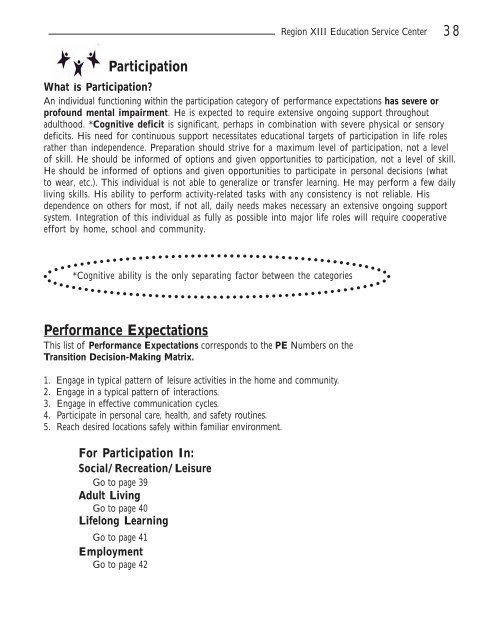 Transition Inventory Manual - Region 13