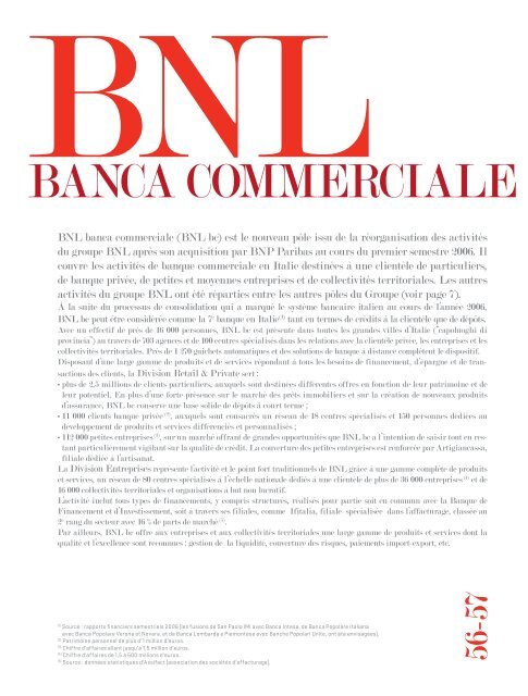 Rapport annuel 2006 - BNP Paribas