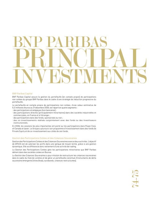 Rapport annuel 2006 - BNP Paribas