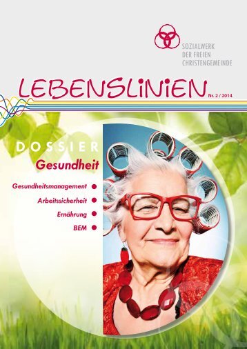 Trägerzeitschrift  LEBENSLINIEN - mit MENTOR-Infos auf Seite 18