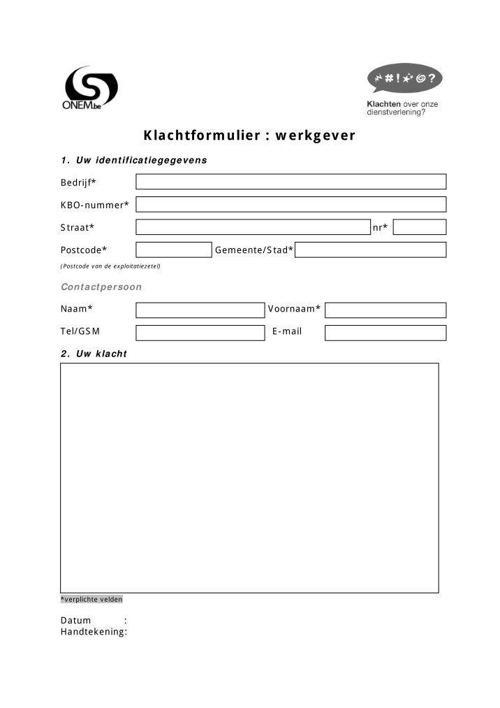 Klachtenformulier Magazines