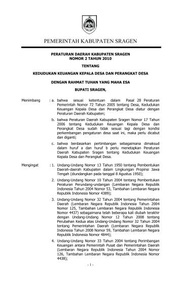 Soal Ujian Kaur Keuangan Sedangmulyo Soal Ujian Kaur Keuangan Sedangmulyo