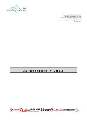 J AHRESBERICHT 2012 - Ãsterreichischer Ruderverband