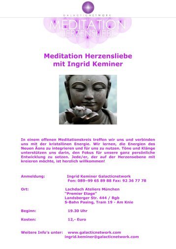 Meditation Herzensliebe mit Ingrid Keminer - Galacticnetwork