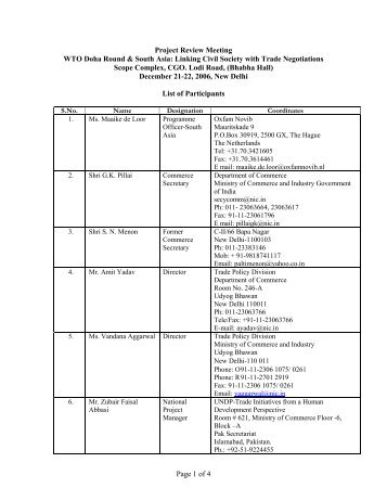 List of Participants - cuts citee