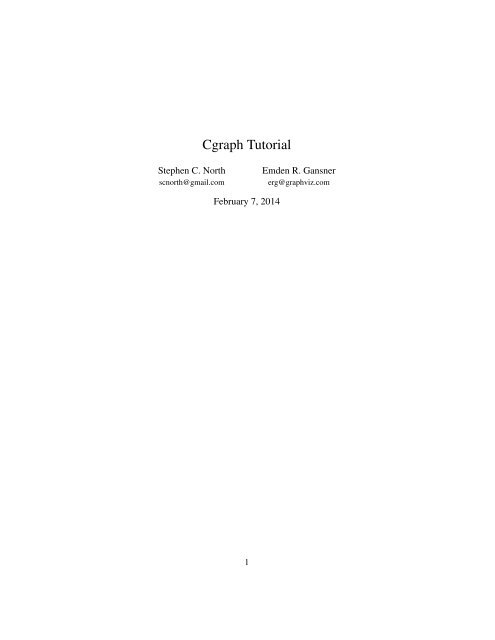 Cgraph Tutorial - Graphviz
