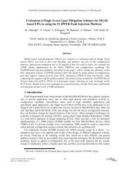 Evaluation of Single Event Upset Mitigation Schemes ... - IEEE Xplore