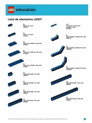 Lista de elementos LEGOÂ®