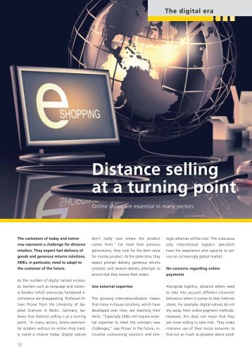 Distance Selling at a turning point