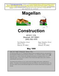 Magellan Construction - Nevada Small Business Development Center