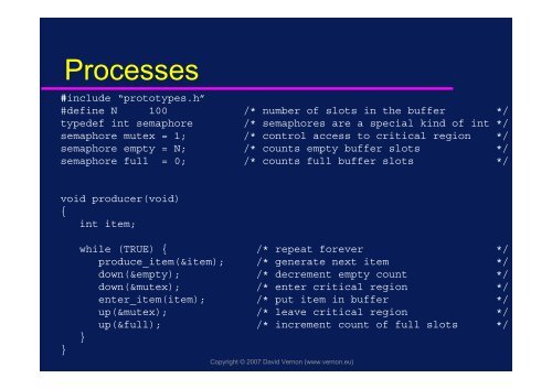 Operating Systems - David Vernon