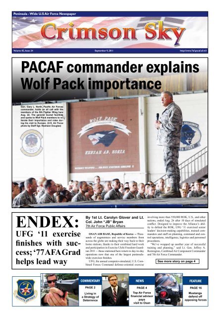 PACAF commander explains Wolf Pack importance - Osan Air Base