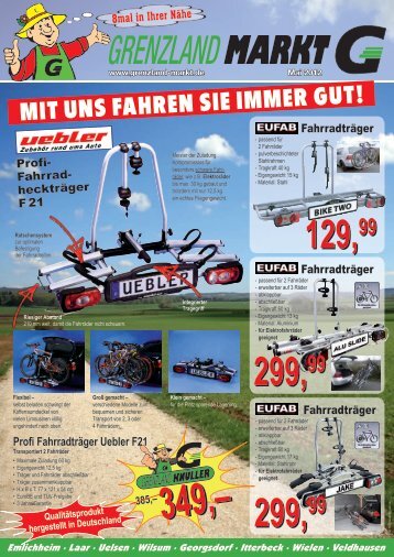 Mit uns fahren sie iMMer gut! - Grenzland Markt