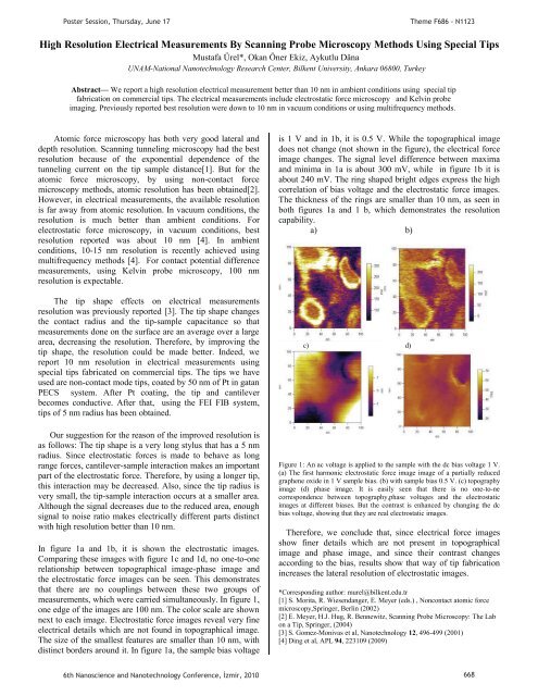 Third Day Poster Session, 17 June 2010 - NanoTR-VI