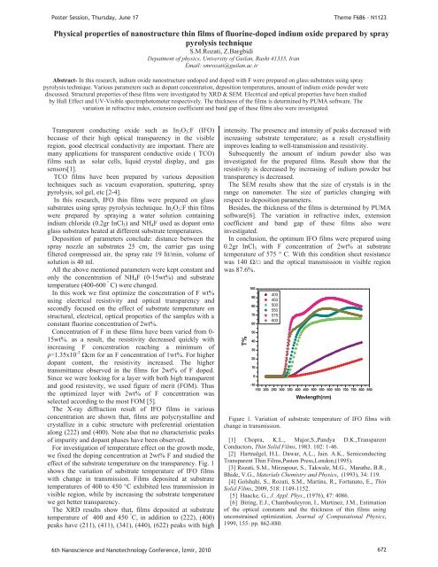 Third Day Poster Session, 17 June 2010 - NanoTR-VI