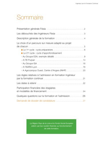 Téléchargez la brochure Ingénieur Formation Continue ... - Vintage